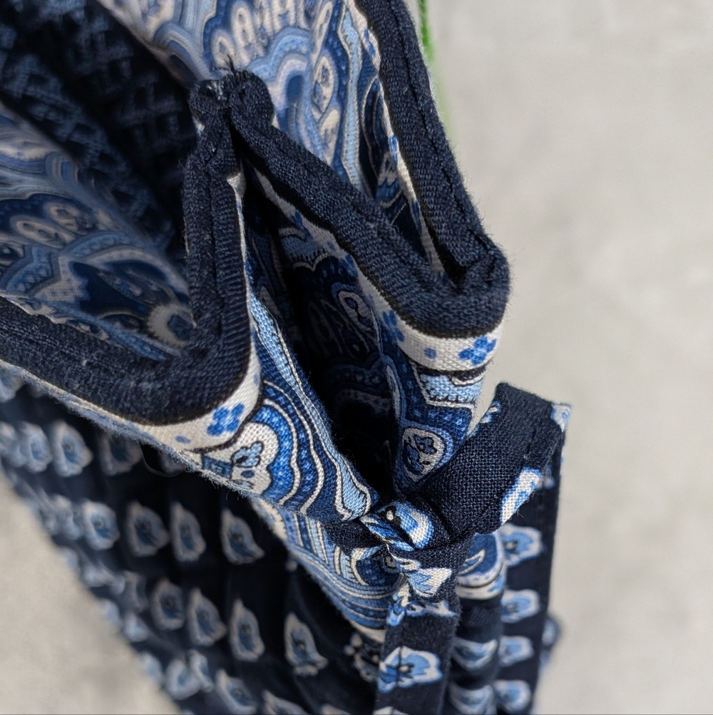 Vera Bradley Tie Tote Nantucket Navy - Picture 9 of 12